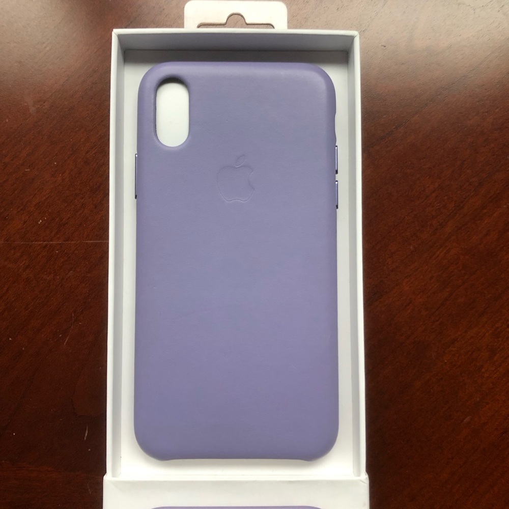 Apple IPhone X or XS Leather Case in Lilac - Picture 4 of 5